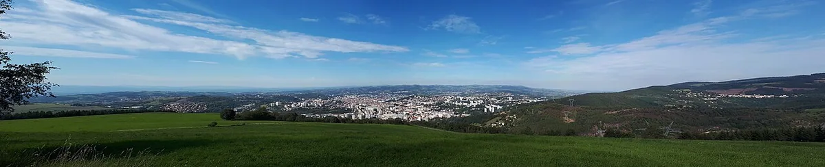 Panorama de Saint-Étienne depuis le Guizay.