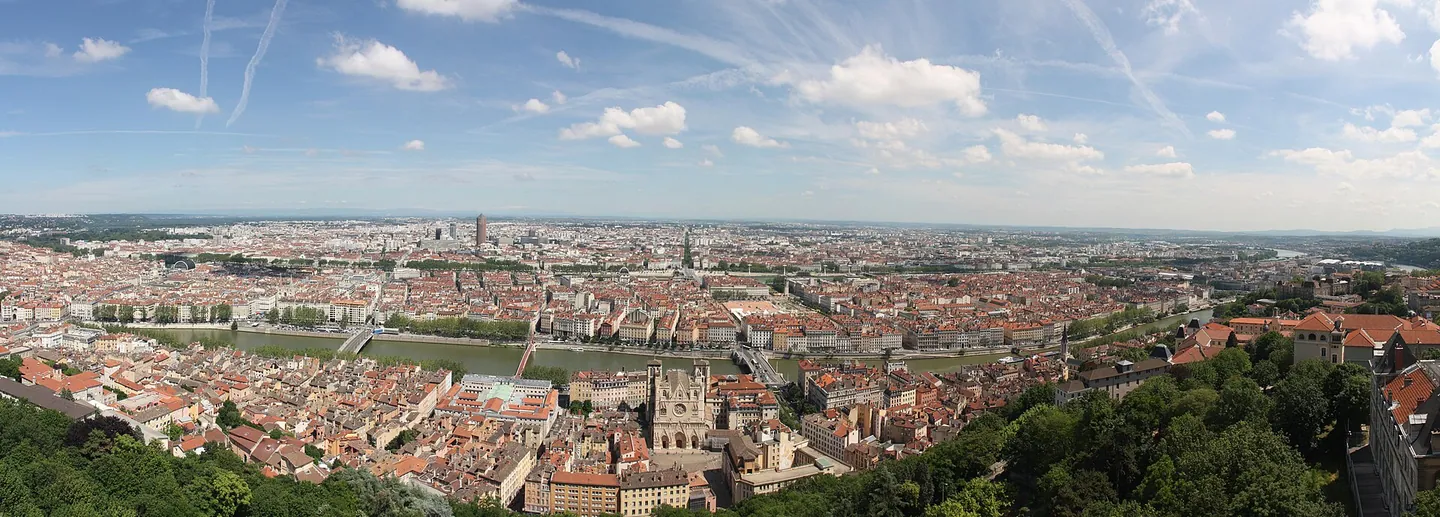 Panorama de Lyon depuis Fourvière
